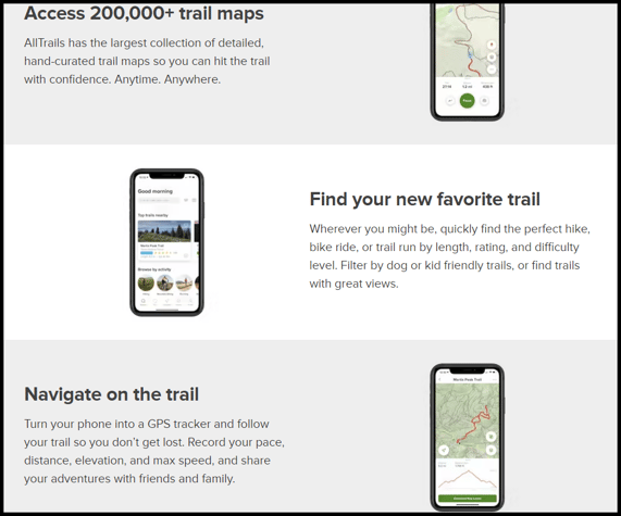 All Trails app - your team needs this